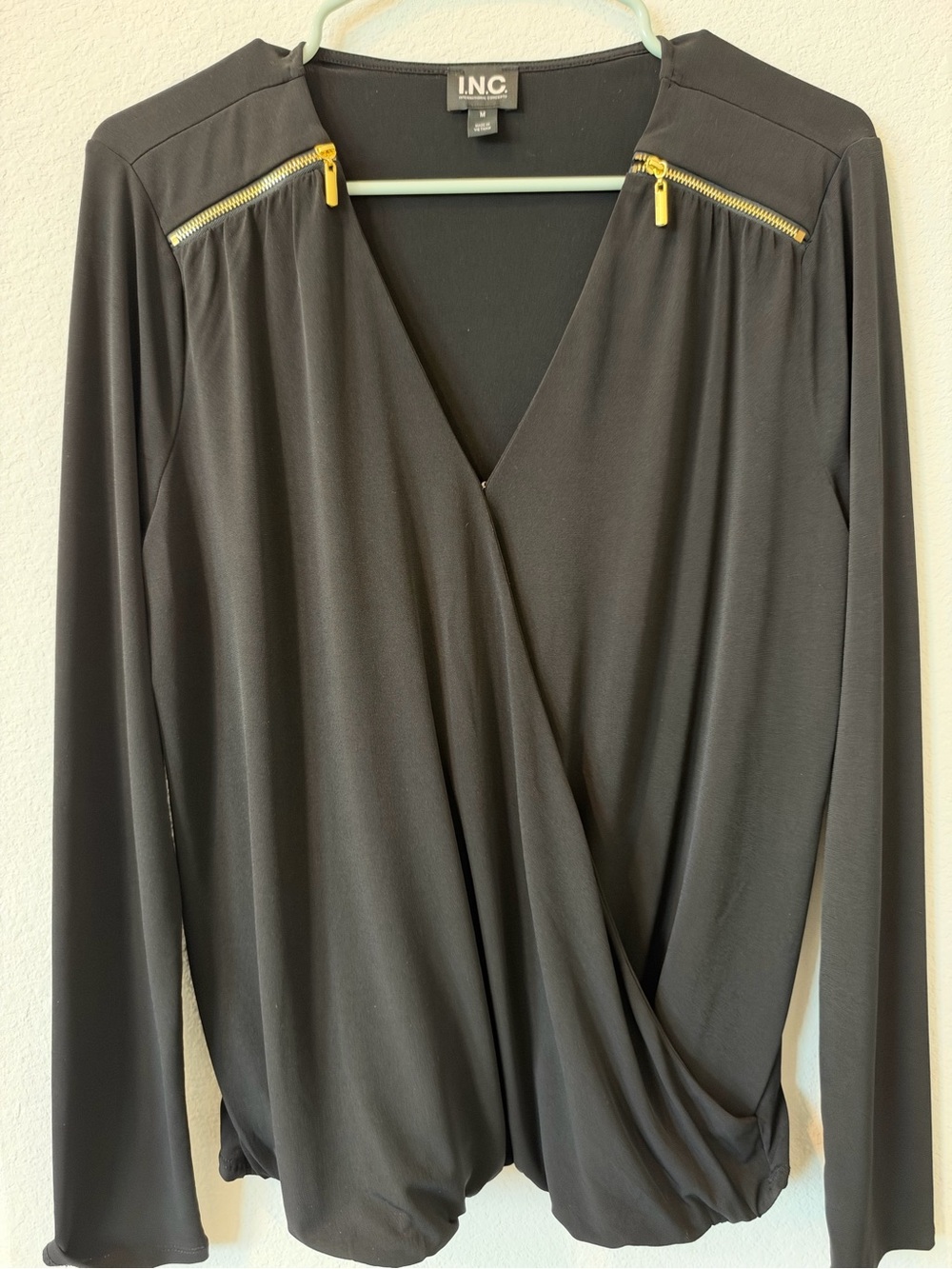 INC black dressy top